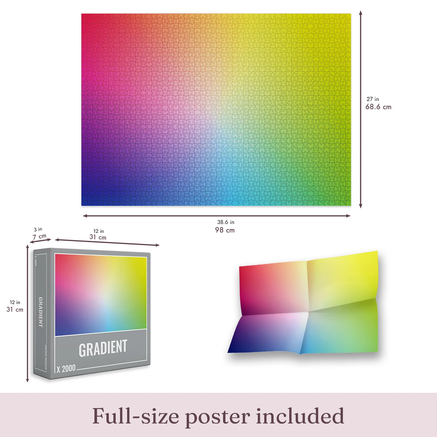 2000-Piece Gradient Puzzle (2000 pieces) - Image 4