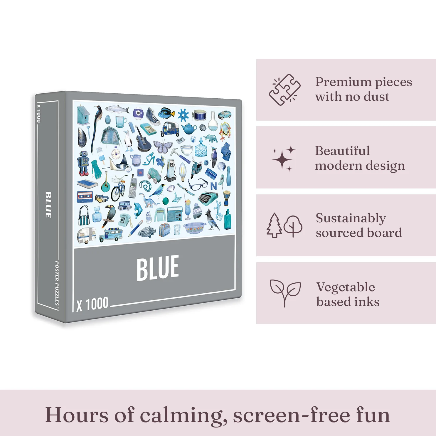 Blue Jigsaw Puzzle (1000 pieces) - Image 3