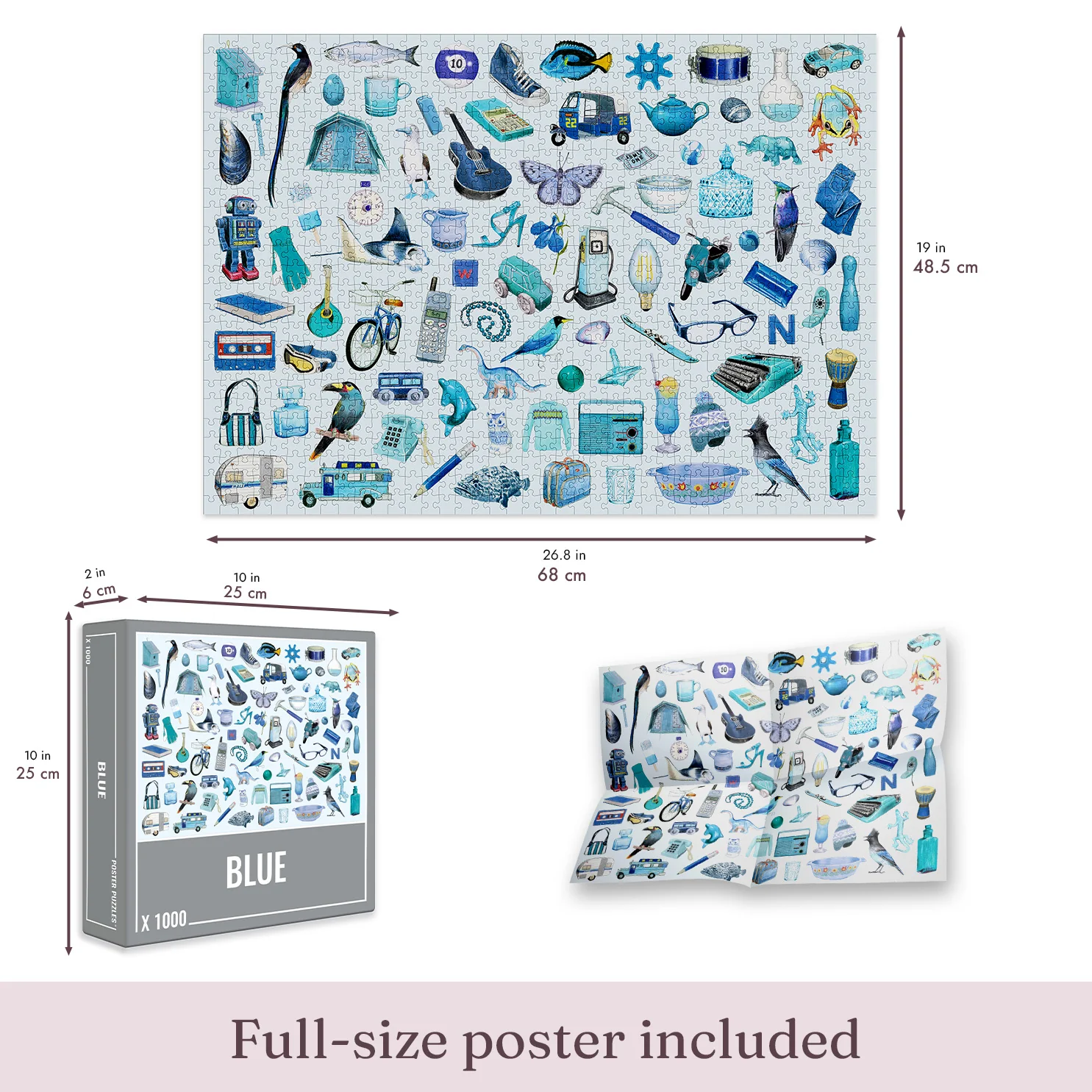 Blue Jigsaw Puzzle (1000 pieces) - Image 4