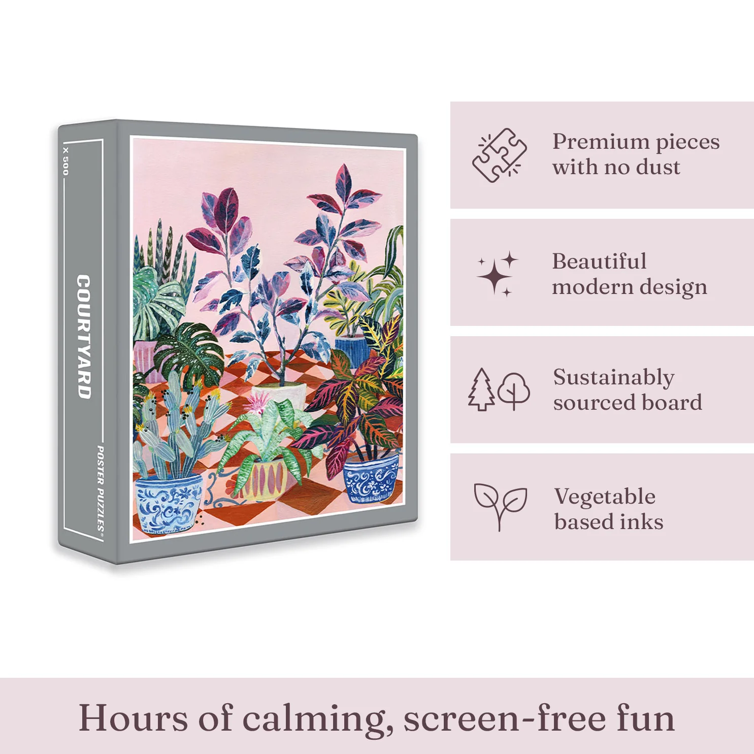 Courtyard Jigsaw Puzzle (500 pieces) - Image 3