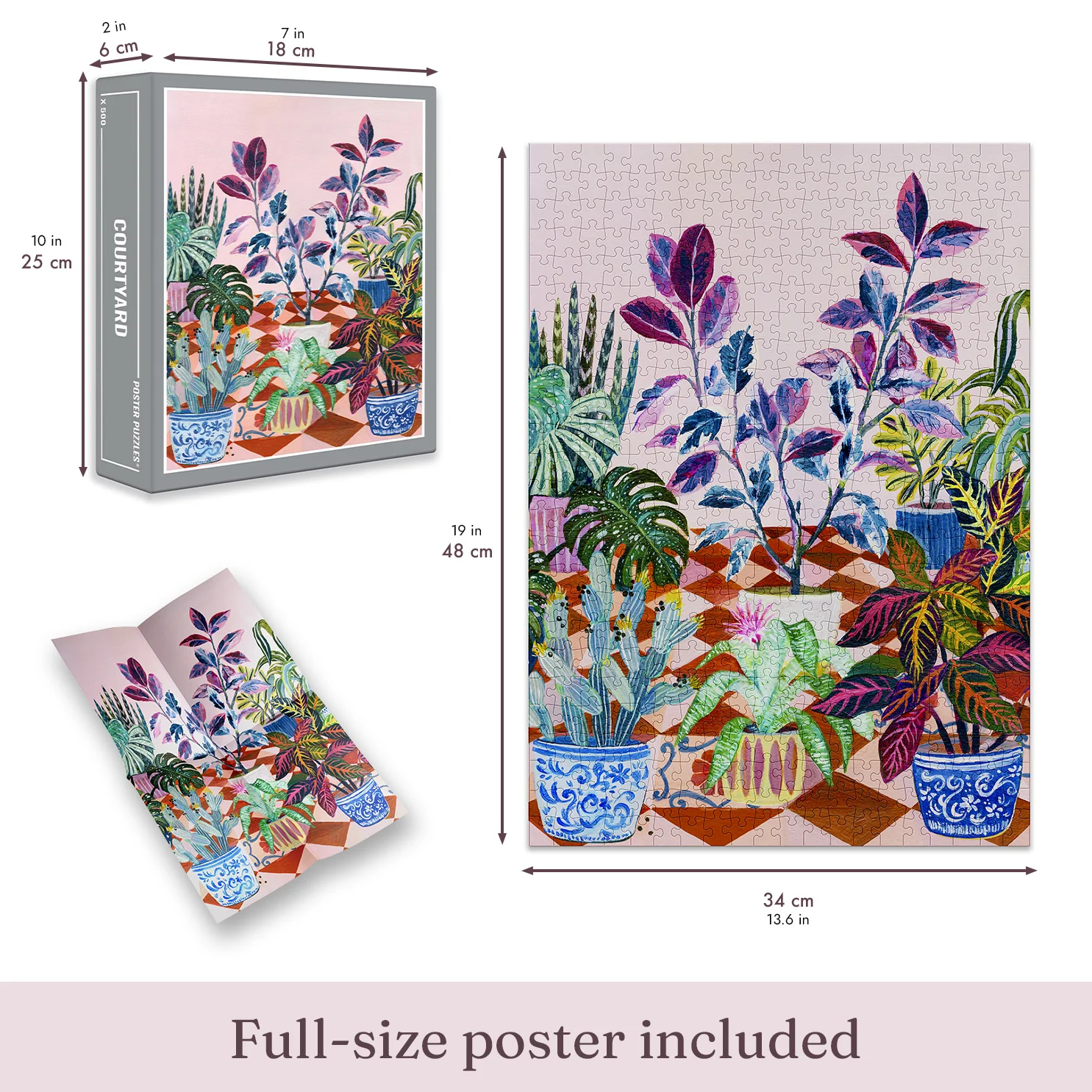Courtyard Jigsaw Puzzle (500 pieces) - Image 4