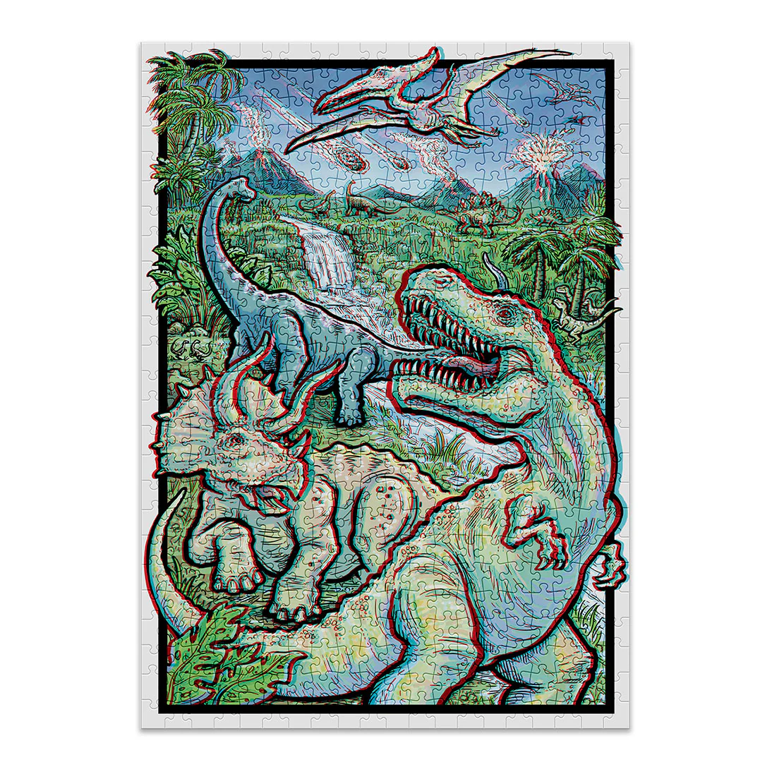 Dinosaurs 3D Jigsaw Puzzle (500 pieces) - Image 2