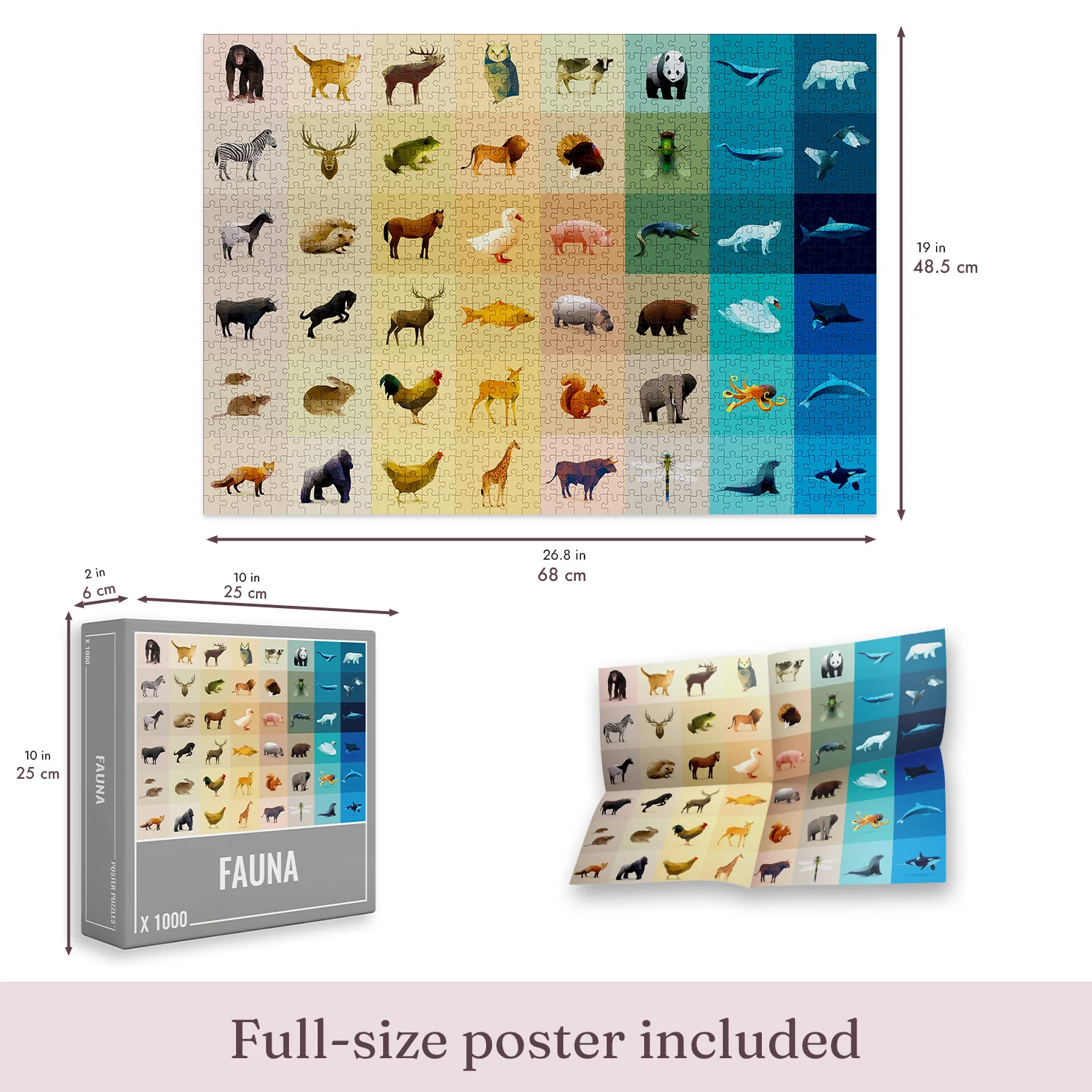 Fauna Jigsaw Puzzle (1000 pieces) - Image 3