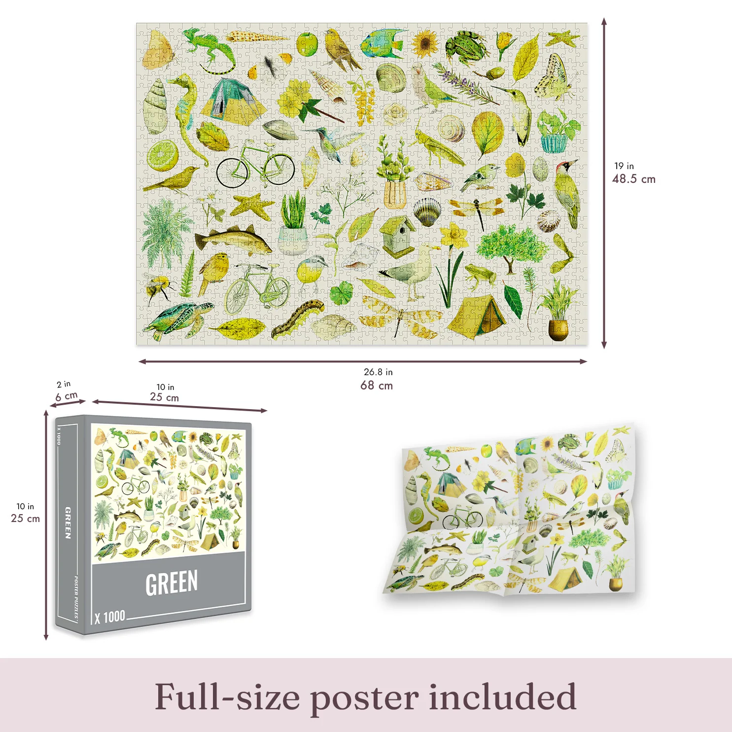 Green Jigsaw Puzzle (1000 pieces) - Image 3