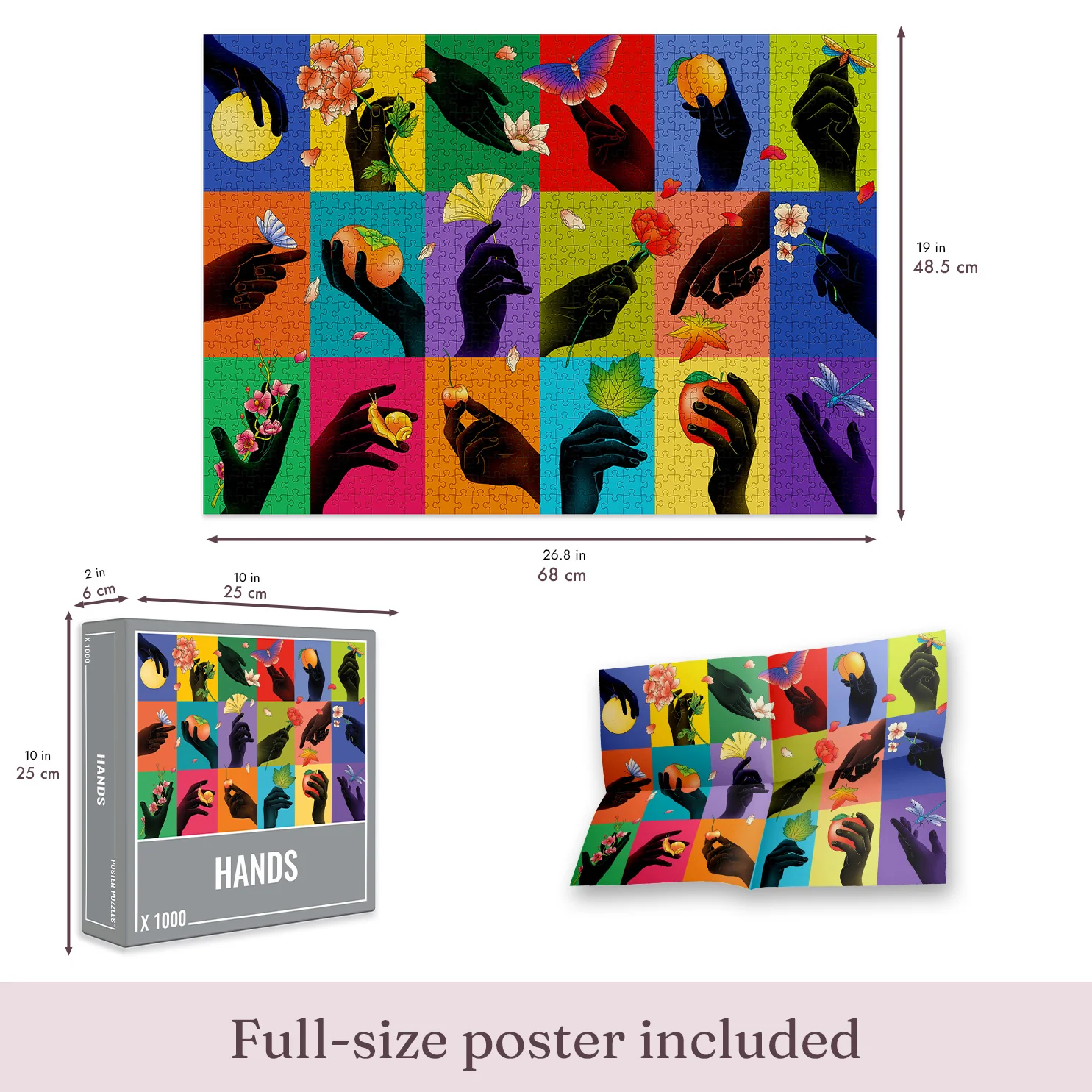 Hands Jigsaw Puzzle (1000 pieces) - Image 3