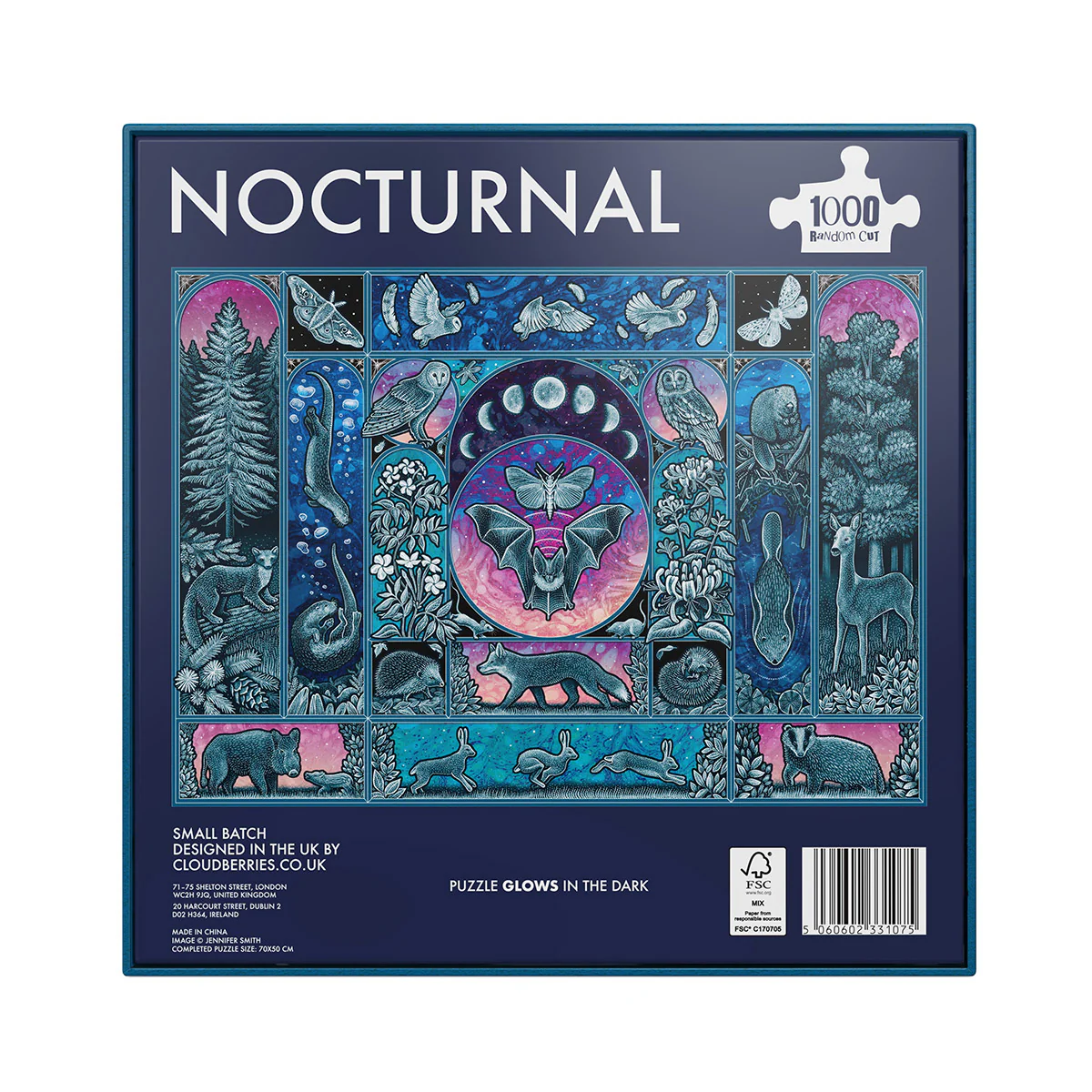 Nocturnal Glow in the Dark Puzzle (Small Batch) 1000 Pieces - Image 4