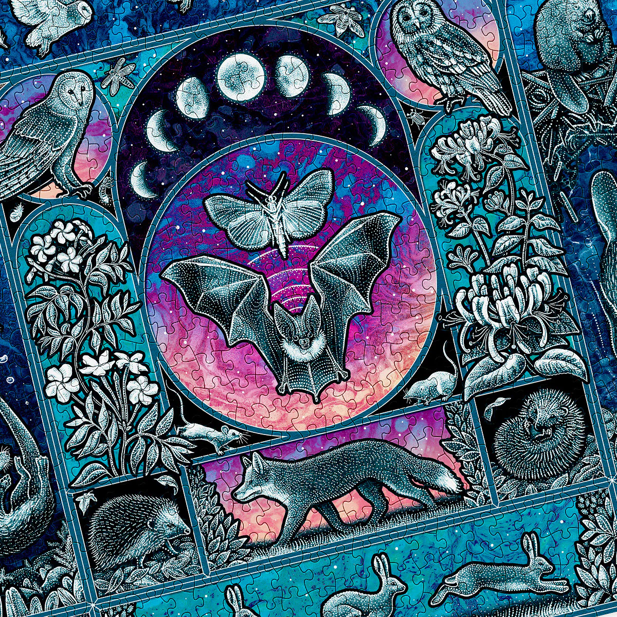 Nocturnal Glow in the Dark Puzzle (Small Batch) 1000 Pieces - Image 6