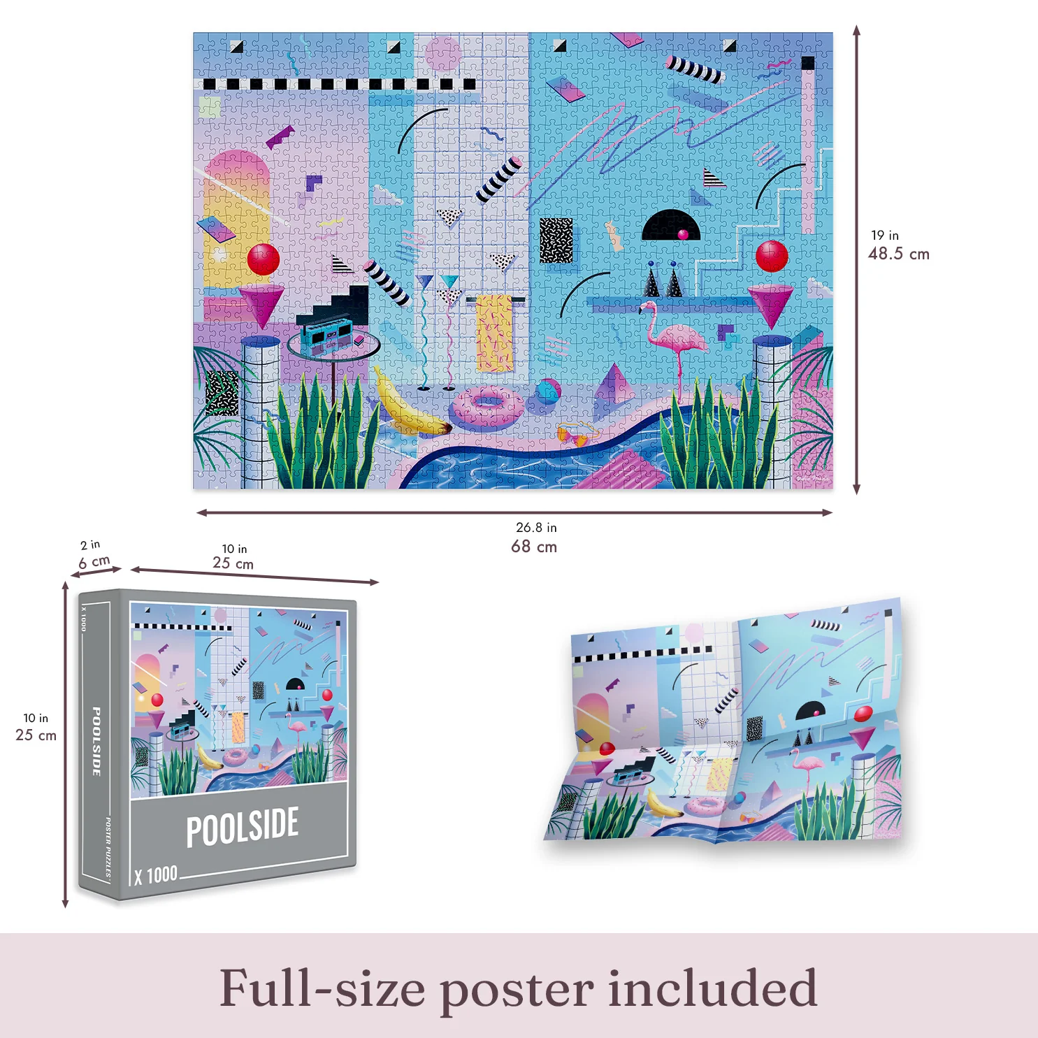 Poolside Jigsaw Puzzle (1000 pieces) - Image 3
