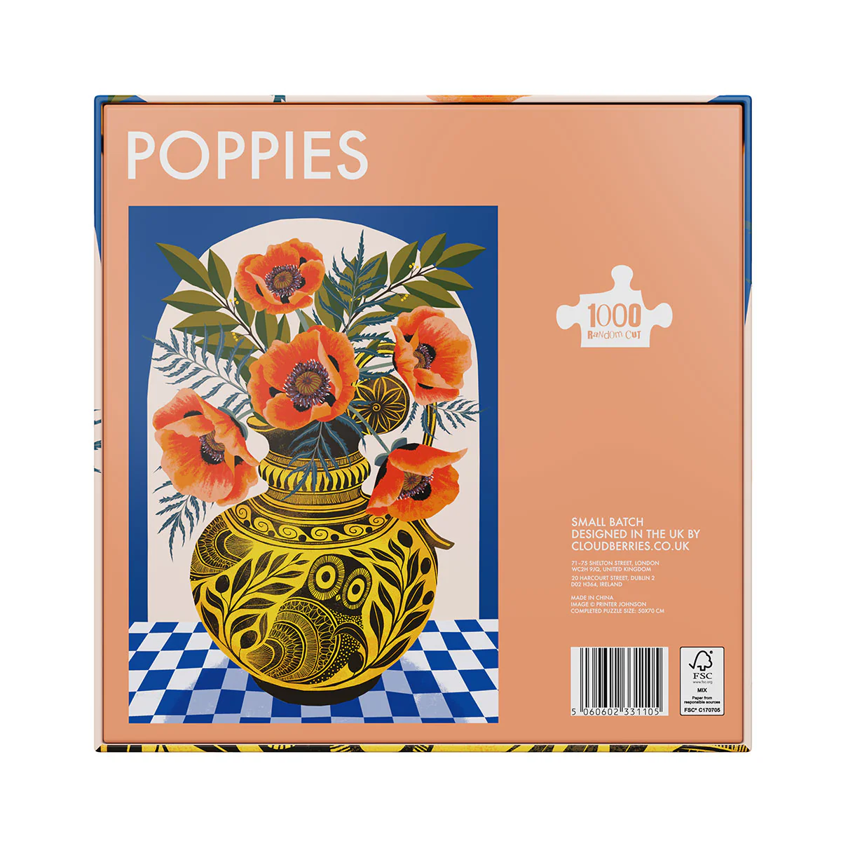 Poppies 1000 Piece Puzzle (Small Batch) - Image 4