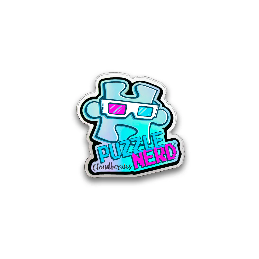 Puzzle Nerd pin