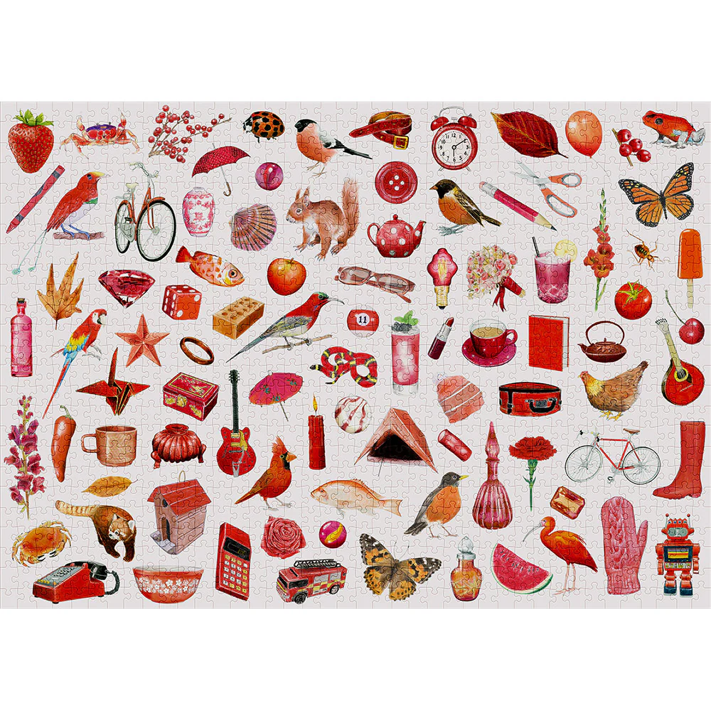 Red Jigsaw Puzzle (1000 pieces) - Image 2