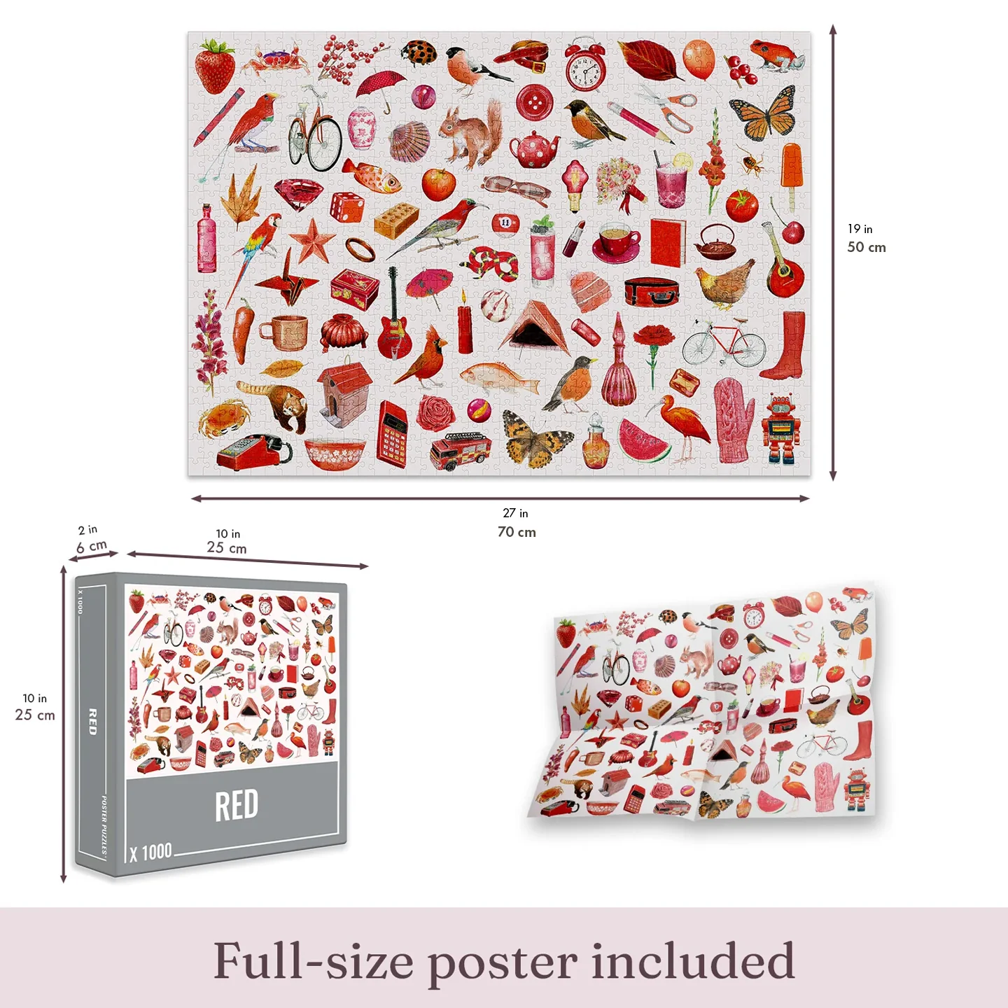 Red Jigsaw Puzzle (1000 pieces) - Image 4