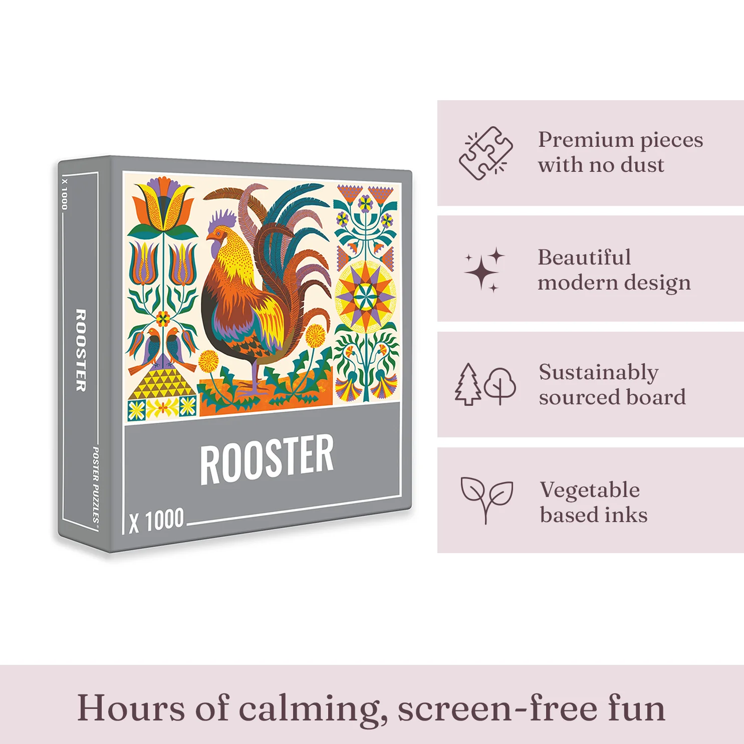 Rooster Jigsaw Puzzle (1000 pieces) - Image 3