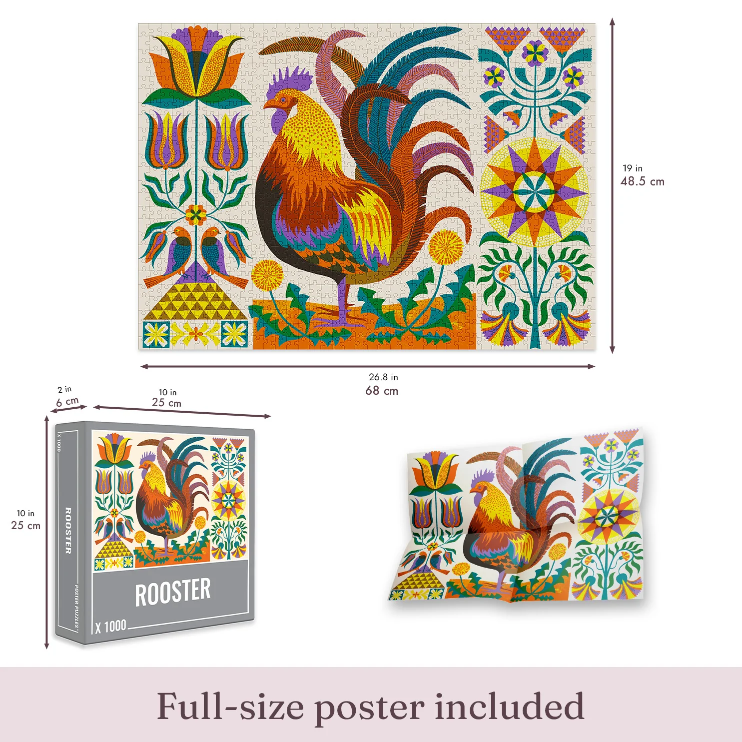 Rooster Jigsaw Puzzle (1000 pieces) - Image 4