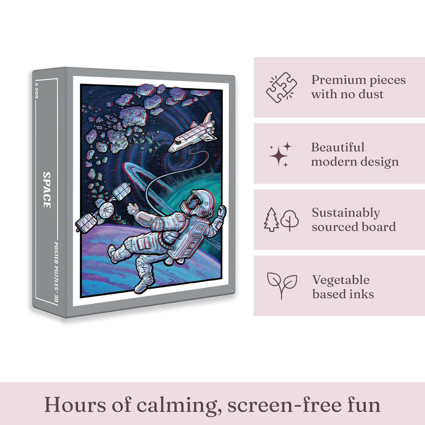 Space 3D Jigsaw Puzzle (500 pieces) - Image 3