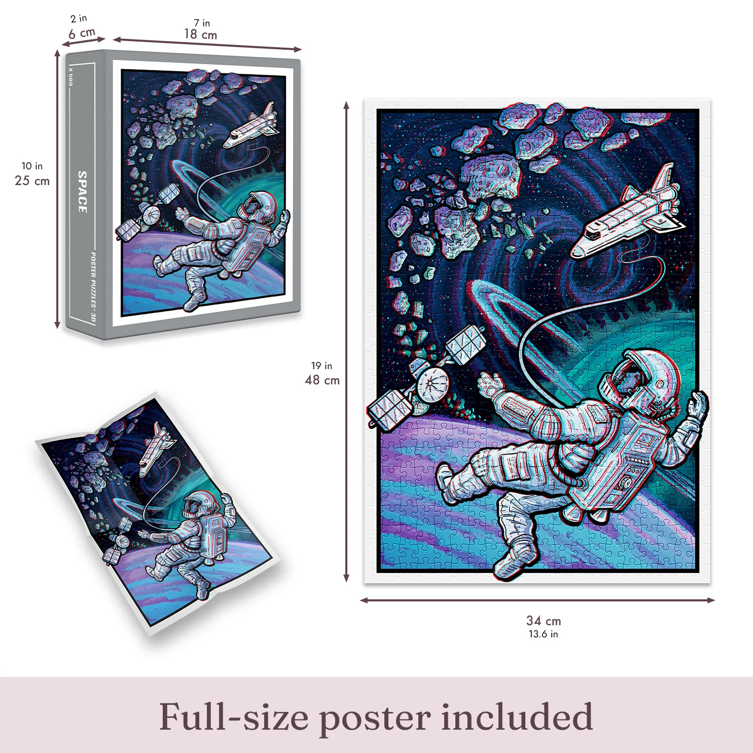 Space 3D Jigsaw Puzzle (500 pieces) - Image 4
