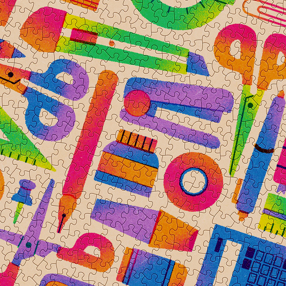 Stationery 1000 Piece Puzzle (Small Batch) - Image 4